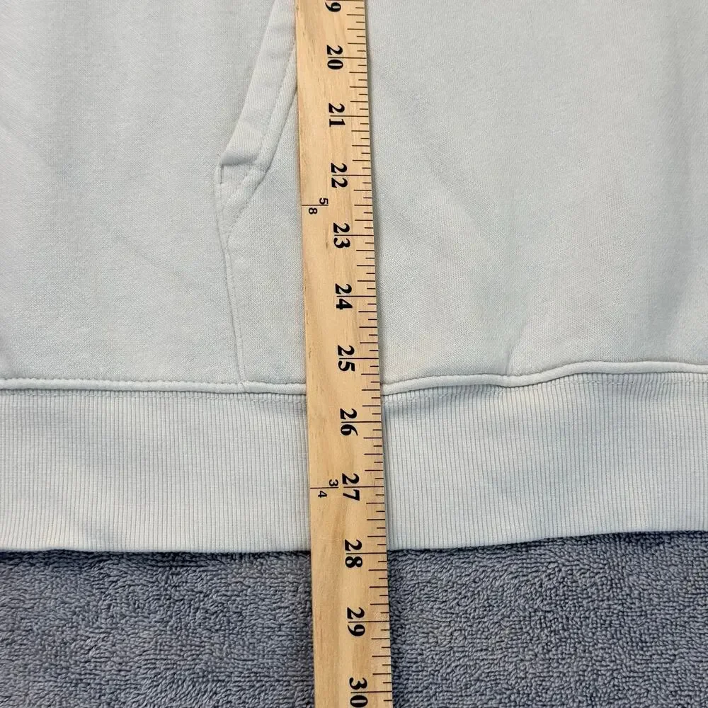 The North Face Hoodie Mens L Cream Tonal Big Logo Pullover Sweatshirt